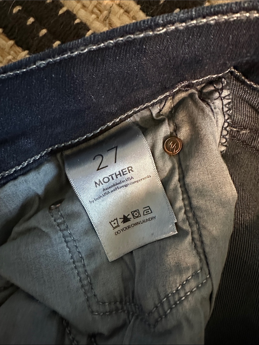 MOTHER Mid Rise Rider Ankle Straight Jeans - Picture 3 of 6